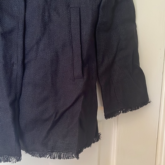 ‘S MaxMara black linen three button blazer jacket - Picture 2 of 6